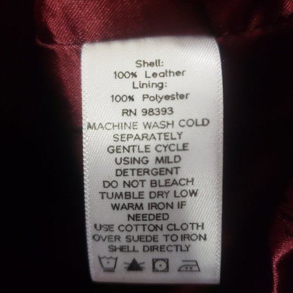 Dennis Basso Women's Red Leather Full Zip Lined Coat Jacket - Picture 12 of 13